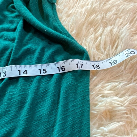 HALOGEN GREEN DRAPE NECK SLEEVELESS TANK TOP PLEATED Sz S GUC - Picture 6 of 10